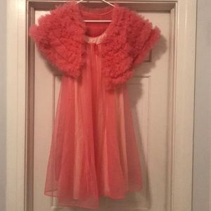 Vintage Pink 1950’s 2pice Pinup nightgown sz.m